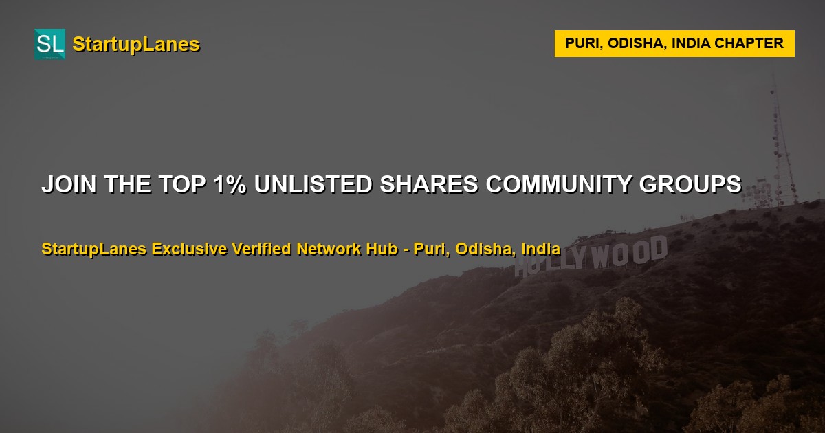 Unlisted Shares WhatsApp Groups in Puri
