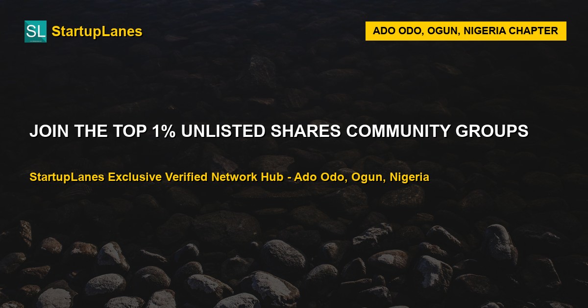 Unlisted Shares WhatsApp Groups in Ado Odo