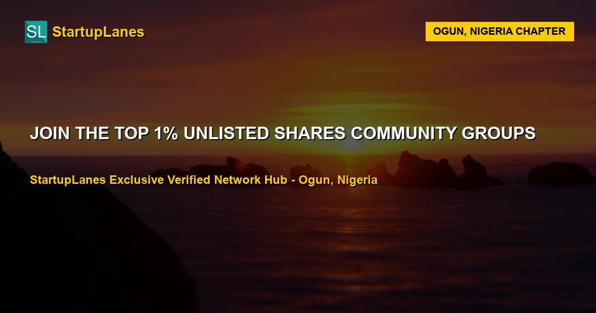 Unlisted Shares WhatsApp Groups in Ogun