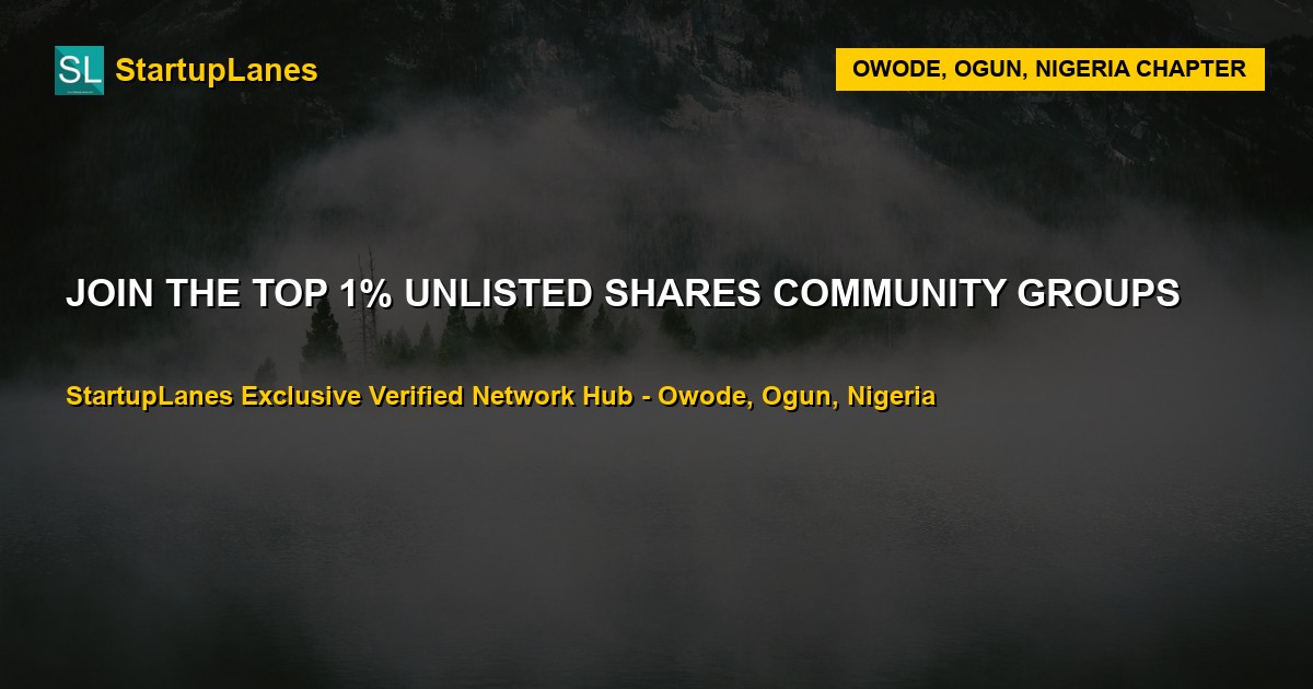 Unlisted Shares WhatsApp Groups in Owode