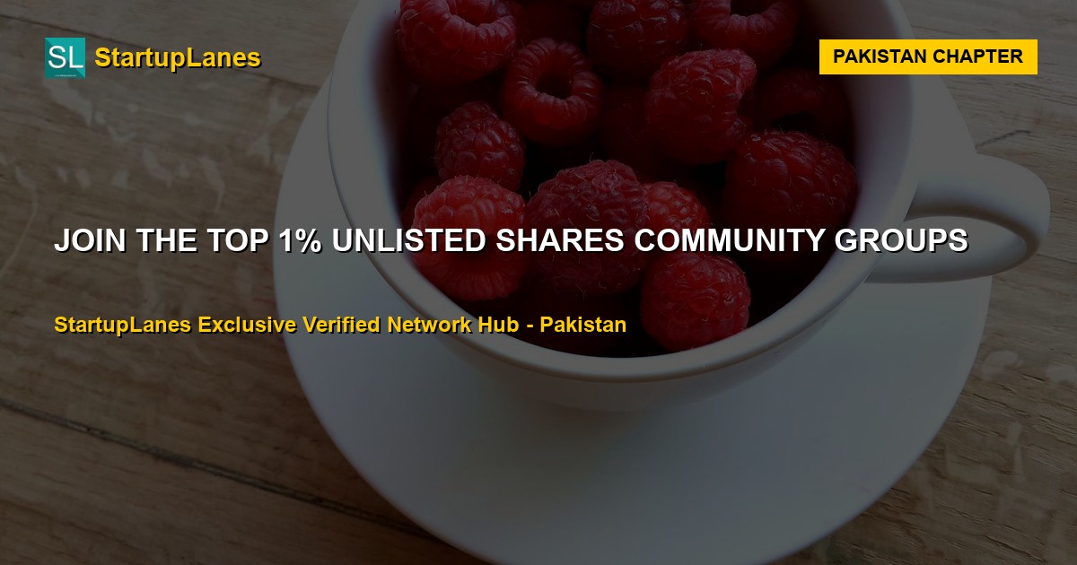 Unlisted Shares WhatsApp Groups in Pakistan