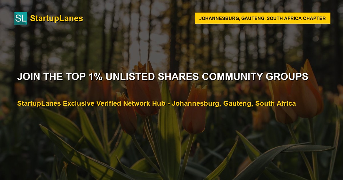 Unlisted Shares WhatsApp Groups in Johannesburg