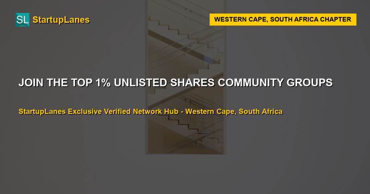 Unlisted Shares WhatsApp Groups in Western Cape