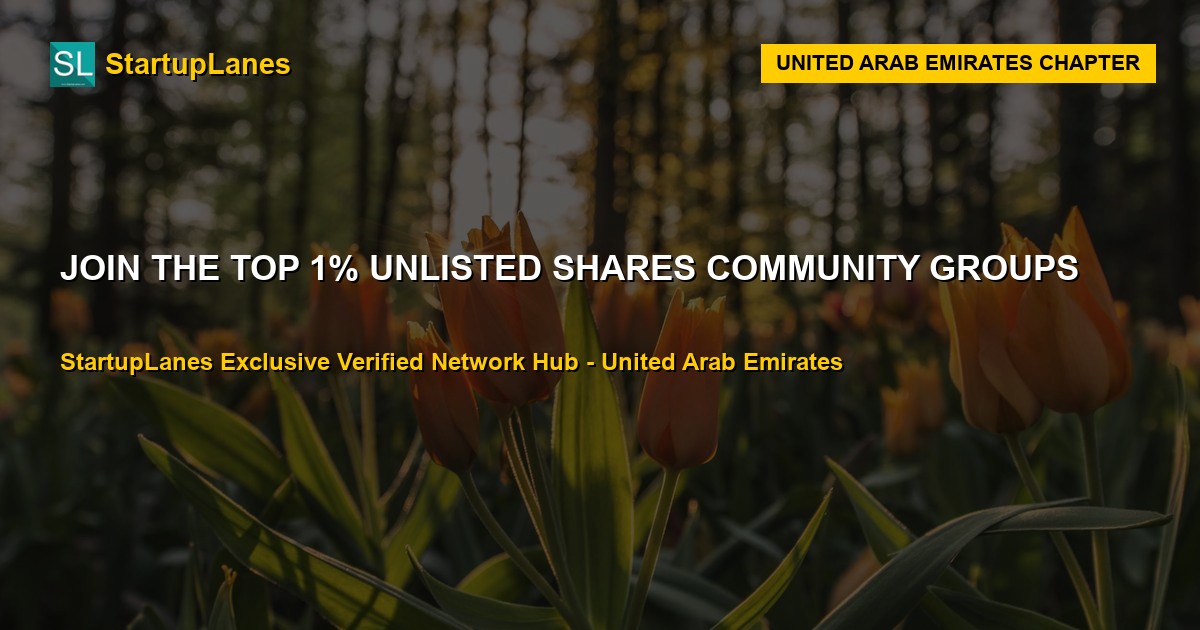 Unlisted Shares WhatsApp Groups in United Arab Emirates